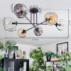 Ripoll Lampa sufitowa, Kula świetlna W kolorze bursztynu, Przezroczysty, Przydymiony, 6-punktowe