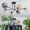 Ripoll Lampa sufitowa, Kula świetlna W kolorze bursztynu, Przezroczysty, Przydymiony, 6-punktowe