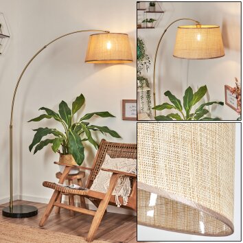 Sabadim Lampa stojąca, Lampy łukowe Mosiądz, Czarny, 1-punktowy