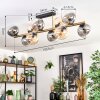 Gastor Lampa sufitowa, Kula świetlna Złoty, Czarny, 10-punktowe
