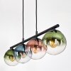 Gastor lampa wisząca, kula świetlna, lampa wisząca niebeieski, zielony, przezroczysty, miedziany, 4-punktowe