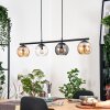 Koyoto lampa wisząca, kula świetlna, lampa wisząca bursztynowy, przezroczysty, przydymiony, 4-punktowe