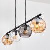 Koyoto lampa wisząca, kula świetlna, lampa wisząca bursztynowy, przezroczysty, przydymiony, 4-punktowe
