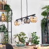 Koyoto Lampa wisząca, Kula świetlna, Lampa wisząca W kolorze bursztynu, Przezroczysty, Przydymiony, 4-punktowe