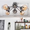 Koyoto lampa sufitowa, kula świetlna 85 cm bursztynowy, przydymiony, 8-punktowe
