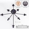 Koyoto lampa sufitowa, kula świetlna 85 cm bursztynowy, przydymiony, 8-punktowe