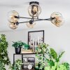 Ripoll Lampa sufitowa, Kula świetlna W kolorze bursztynu, Przezroczysty, 6-punktowe