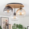Koyoto lampa sufitowa, kula świetlna kolory naturalne, czarny, 3-punktowe