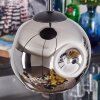 Ripoll Lampa wisząca, Kula świetlna, Lampa wiszącego klastra W kolorze bursztynu, Chrom, Złoty, Przydymiony, 4-punktowe