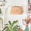 Granja lampa stojąca, lampa podłogowa łukowa mosiądz, czarny, 1-punktowy