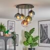 Gastor lampa sufitowa, kula świetlna 45 cm niebeieski, zielony, przezroczysty, miedziany, 5-punktowe