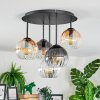 Koyoto Lampa sufitowa, Kula świetlna 45 cm W kolorze bursztynu, Przezroczysty, Przydymiony, 5-punktowe