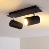 Lampa Sufitowa Zuoz Czarny, 2-punktowe