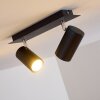 Lampa Sufitowa Zuoz Czarny, 2-punktowe