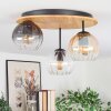 Koyoto lampa sufitowa, kula świetlna kolory naturalne, czarny, 3-punktowe