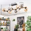 Gastor Lampa sufitowa, Kula świetlna Złoty, Czarny, 10-punktowe