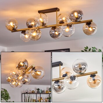 Gastor Lampa sufitowa, Kula świetlna Złoty, Czarny, 10-punktowe