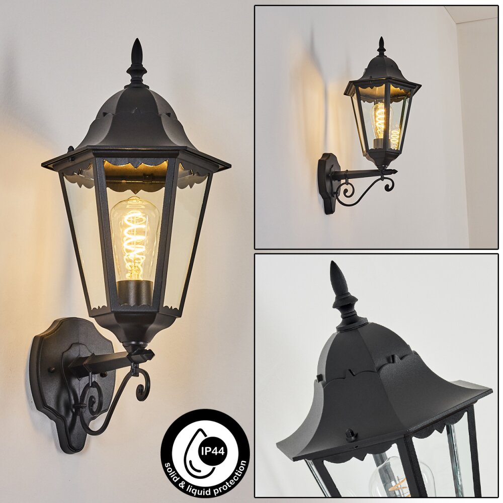 Hongkong Zewnętrzny kinkiet, Lampa ścienna Czarny, 1-punktowy main product photo