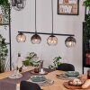 Koyoto lampa wisząca, kula świetlna, lampa wisząca bursztynowy, przezroczysty, przydymiony, 4-punktowe