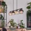 Koyoto lampa wisząca, kula świetlna, lampa wisząca bursztynowy, przezroczysty, przydymiony, 4-punktowe