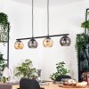 Koyoto Lampa wisząca, Kula świetlna, Lampa wisząca W kolorze bursztynu, Przydymiony, 4-punktowe