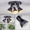 Farel Lampa sufitowa, Spot sufitowy Chrom, Czarny, 3-punktowe
