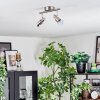 Firan Lampa sufitowa, Spot sufitowy LED Nikiel matowy, 2-punktowe