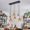 Ripoll lampa wisząca, kula świetlna, lampa wisząca bursztynowy, przezroczysty, 6-punktowe