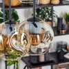 Ripoll Lampa wisząca, Kula świetlna, Lampa wisząca W kolorze bursztynu, Przezroczysty, 6-punktowe