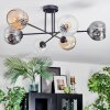 Ripoll Lampa sufitowa, Kula świetlna W kolorze bursztynu, Przezroczysty, Przydymiony, 6-punktowe