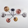 Ripoll Lampa sufitowa, Kula świetlna Chrom, Złoty, W kolorze miedzi, Przydymiony, 6-punktowe