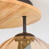 Koyoto lampa sufitowa, kula świetlna 40 cm kolory naturalne, czarny, 3-punktowe