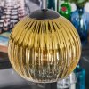 Koyoto lampa wisząca, kula świetlna, lampa wisząca kaskadowa bursztynowy, złoty, przezroczysty, przydymiony, 4-punktowe