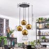 Koyoto Lampa wisząca, Kula świetlna, Lampa wiszącego klastra Złoty, 4-punktowe