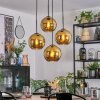 Koyoto Lampa wisząca, Kula świetlna, Lampa wiszącego klastra Złoty, 4-punktowe
