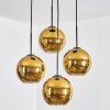 Koyoto Lampa wisząca, Kula świetlna, Lampa wiszącego klastra Złoty, 4-punktowe