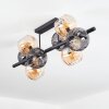 Koyoto lampa sufitowa, kula świetlna bursztynowy, przydymiony, 8-punktowe