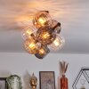 Koyoto lampa sufitowa, kula świetlna bursztynowy, przezroczysty, przydymiony, 8-punktowe