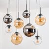 Gastor Lampa wisząca, Kula świetlna, Lampa wisząca W kolorze bursztynu, Chrom, Przezroczysty, Przydymiony, 8-punktowe