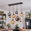 Gastor Lampa wisząca, Kula świetlna, Lampa wisząca W kolorze bursztynu, Chrom, Przezroczysty, Przydymiony, 8-punktowe