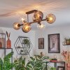Koyoto lampa sufitowa, kula świetlna bursztynowy, przezroczysty, przydymiony, 8-punktowe