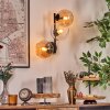 Koyoto Kula świetlna, Lampa ścienna W kolorze bursztynu, Przezroczysty, 3-punktowe