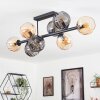 Koyoto lampa sufitowa, kula świetlna bursztynowy, przydymiony, 8-punktowe