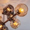 Koyoto Lampa sufitowa, Kula świetlna W kolorze bursztynu, Przydymiony, 8-punktowe