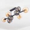 Koyoto Lampa sufitowa, Kula świetlna W kolorze bursztynu, Przydymiony, 8-punktowe