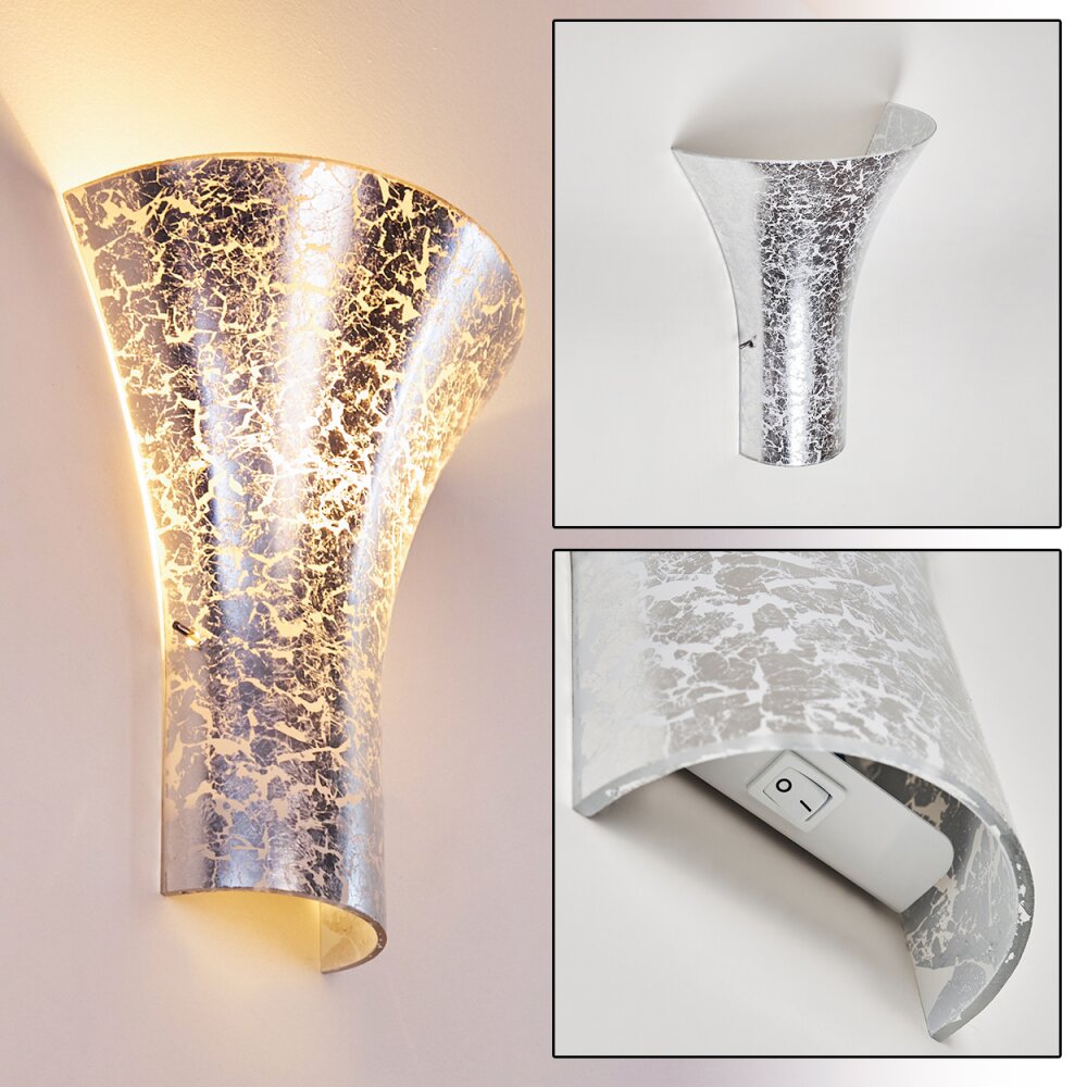 Nerola Lampa ścienna Srebrny, 1-punktowy main product photo