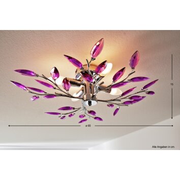 Globo Libra Lampa Sufitowa Chrom, 4-punktowe