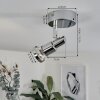Morges Lampa Sufitowa LED Chrom, 1-punktowy