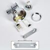 Morges Lampa Sufitowa LED Chrom, 1-punktowy