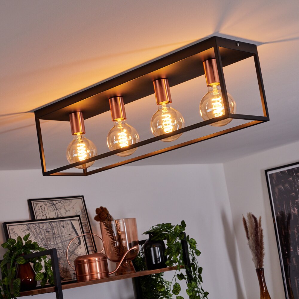 Malao Lampa Sufitowa Różane złoto, Czarny, 4-punktowe main product photo